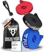 Pullup & DIP Fitness Bands, Resistance Bands with Bag, Door Anchor (with Sets) and Exercise Guide - Single & in Value Set, Pull-Up Band Fitness Band for Calisthenics