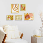 LaVie Home 5 x 7 Picture Frame Gold Set of 10, Display 4x6 with Mat or 5 x 7 Without Mat Picture, Photo Frame Collage for Wall Gallery or Table Deco, Hanging or Tabletop Display