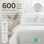 California Design Den Luxury King Size Sheet Set - 100% Cotton, 600 Thread Count Deep Pocket King Sheets, Hotel-Quality Bedding with Sateen Weave (Cool Taupe)