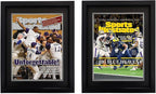 Goldfinch 2 Packs Sports Magazine Frame Displays Magazines Measuring 8.5 x 11.25 or 8.25 x 11 inches with Double Black Core Matting, Deep Frame Moulding, with Installed Hangers