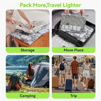 Vacuum Bags for Travel with USB and TYPE C Pump,vacuum seal travel bags,15 Pack Carry-on Size Compression Packing Bags for Luggage,Space Saver for Clothes and Clothing Travel（Green）