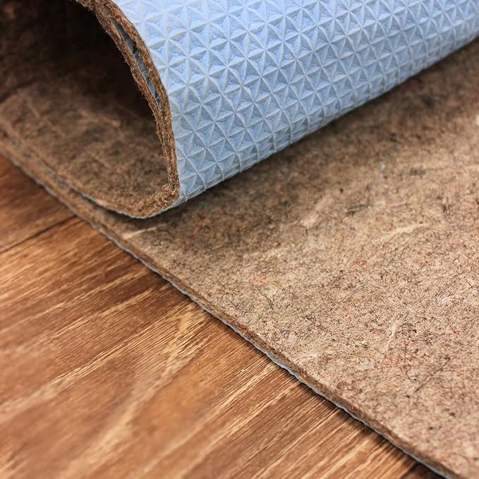 KOECKRITZ RugLock 3' x 4' Rug Pad – Non-Slip Felt & Rubber Dual Surface Rug Gripper, 0.345" Thick Cushion, Strong Grip Floor Protection, Safe for All Floors