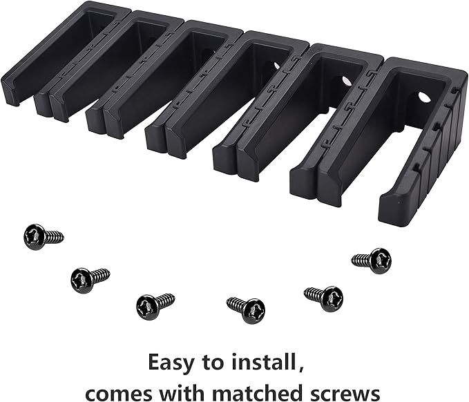 Adoreal Magnetic ABS 6 Standard AR Rack Wall Mount, AR Mag Holder for 5.56 .223 Magazines, Wall Magazine Display, Magnet AR Mag Storage Organizer