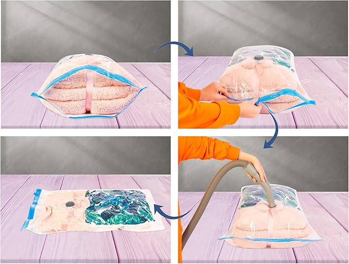 12 Medium Size 28"X20" Vacuum Storage Bags for Storage Organization