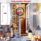 HEYHOUSE Wreath Hanger,Adjustable Length 14.9-25 Inch Metal Door Hanger,Wreath Hanger for Front Door 20 lbs Larger Christmas Wreaths Decorations HookWhite