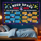 Outer Space Bulletin Board Set Astronaut Classroom Decorations I Need Space Self Care Mental Health Galaxy Planet Rocket Solar System Cutouts for Back to School Chalkboard Nursery Teacher Supplies