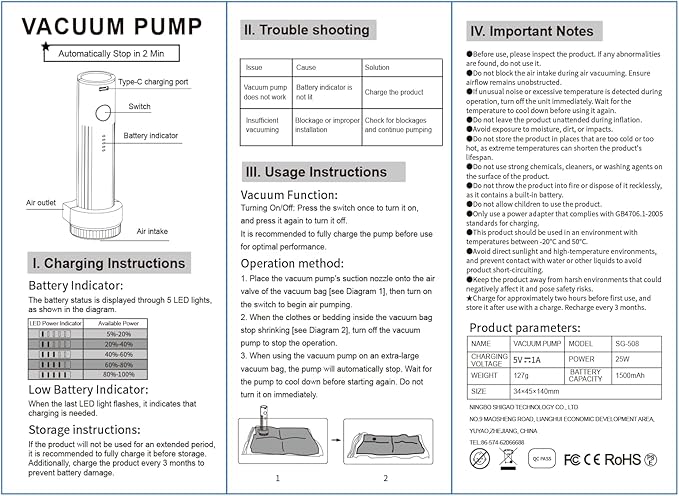 15 Pack Travel Vacuum Storage Bags with USB Electric Pump, Vacuum Seal Bags for Clothing - Space Saver for Clothes, Compression Travel Packing Bags for Luggage and Suitcase.