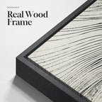 Large Framed Neutral Modern Abstract Wall Art, 3 Piece Black and Beige Canvas Prints Paintings Artwork for Walls, Minimalist Line Pictures for Living Room Hallway Office Wall Decor -Total 30x60 Inch