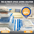 XX-Jumbo Size 48''X88'' Vacuum Storage Space Bags Extra Large for Blanket, Bedding, Comforters, Carpet, Sofa Pad Mattress, Pump Not Included (2 Pack)
