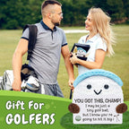 Golf Gifts, Positive Crochet Funny Golfers Presents for Women, Emotional Help Handmade Knitted Golf Themed Doll, Funny Gag Gifts for Golfers