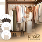 Utopia Home Premium Wooden Hangers 30 Pack - Durable & Slim Coat Hanger - Suit Hangers with 360-Degree Rotatable Hook - Wood Hangers with Shoulder Grooves (White Color)