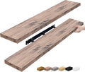Sorbus Floating Shelves for Wall - 48 Inch Long Bathroom Shelves, Wall Decor for Bedroom, Kitchen, Living Room & Book Storage - Mounted Floating Shelf with Invisible Brackets (Mahogany, 2 Pack)