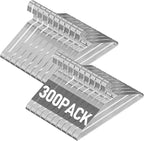 SPECILITE Wire Metal Clothes Hangers Bulk 300 Pack for Standard Size Suits, Coats, Shirts, Pants, Skirts, Space Saving, Non Slip,16 Inch 12 Gauge Ultra Thin, Silver