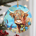 Christmas Ornaments, Cow Ornament, Christmas Tree Ornaments, Xmas Decorations, Holiday Decorations, Gifts for Cow Lovers, Holiday Party Gifts, and Xmas Gift Ideas