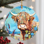 Christmas Ornaments, Cow Ornament, Christmas Tree Ornaments, Xmas Decorations, Holiday Decorations, Gifts for Cow Lovers, Holiday Party Gifts, and Xmas Gift Ideas