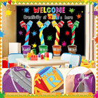 Epakh Painting Art Bulletin Board Set Painting Art DIY Classroom Decorations 3D Paper Cutouts for Back to School Preschool Elementary Summer Window Chalkboards Wall Door Decor