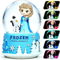 Snow Globe, Princess Snow Globes for Girls, Music Snowglobe with Automatic Snowflakes, Christmas Birthday Princess Gifts for 6 7 8 9 10 11 12+ Year Old Girls Kids