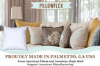 Pillowflex Premium Polyester Throw Pillow Insert - 22x22 - Ultra Soft Square Throw Pillow, Couch Sham, Lumbar, Back, Sofa - Machine Washable - Decorative Accent Form - 1 Soft Pillow