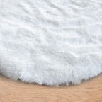 White Faux Bunny Fluffy Fur Rug Washable Area Rugs for Living Room Nursery Rugs for Bedroom 2x3 Rectange Rug Cute Home Décor