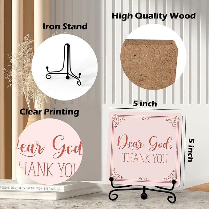 Home Decor, Farmhouse Shelf Decor For Living Room, Boho Aesthetic Table Decorations, Christian Gifts For Women Men, Entryway Tv Stand Fireplace Mantle Coffee Table Decoration (god-18)