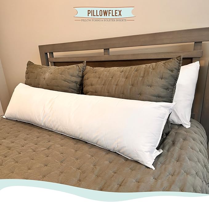 Pillowflex Premium Polyester Throw Pillow Insert - 20x26 - Ultra Soft Large Rectangle Throw Pillow, Couch Sham, Lumbar, Back, Sofa - Machine Washable - Decorative Accent Form - 1 Soft Pillow