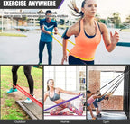 VEICK Resistance Bands for Working Out, Exercise Bands, Workout Bands, Pull Up Assistance Bands, Long Heavy Stretch Bands Set for Men Women, Power Weight Gym at Home Fitness Equipment