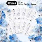 MYARO 12 Pack Fresh Linen Scented Sachets for Drawer, Closet & Car Air Freshener Bags | Odor Eliminator & Fabric Refresher | Crisp, Clean Home Fragrance Gift Set