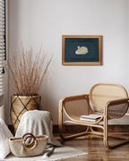 VIYYIEA Vintage Gold Framed Wall Art for Living Room, Swan Canvas Prints Home Decor, Retro Painting Picture, Bedroom Wall Decor Gifts for Friends or Family -【Grace Swan】-(16L x 12W)
