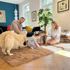 OLANLY 2x6 Machine Washable Runner Rugs for Hallway, Soft Fluffy Shaggy Bedside Rugs for Bedroom, Living Room, Indoor Floor Carpet for Kids Girls and Boys, Nursery Rooms, Home Decor Aesthetic, Khaki