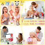 HunnmingRe 12 Pcs Cute Crochet Doll with Positive Card Soft Wool Animals Creative Knitting Dolls for Positive Support Inspirational Birthday Encouragement Gift(Animal Style)