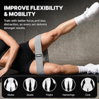 DMoose Fitness Fabric Resistance Bands for Full Body Exercises - Non-Slip Thick Cloth Stretch Band for Squats, Lunges & Bicep Curls - Long Resistance Bands for Working Out - Booty Band for Men & Women