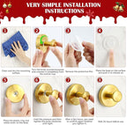 2 Pack Suction Cup Wreath Hangers for Front Door Garland Hanger 11 Lb -22 Lb Suction Wreath Hanger for Glass Door No Drill Suction Hooks for Bathroom Halloween Christmas Decorations (Black)