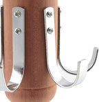 HANGERWORLD 2 Pack Cedar Rotating Belt Organizer Rack Hanger Closet Storage for Belts and Ties