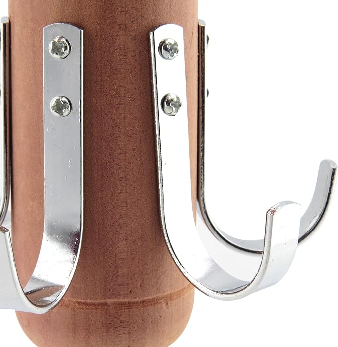 HANGERWORLD 2 Pack Cedar Rotating Belt Organizer Rack Hanger Closet Storage for Belts and Ties