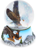CoTa Global Eagle Snow Globe - Sparkly Water Globe Figurine with Sparkling Glitter, Collectible Novelty Ornament for Home Decor, for Birthdays, Christmas, and Valentine's Day - 65mm