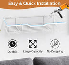KEETDY Metal Hat Racks for Baseball Caps Wall Hat Organizer Fit 20 Caps Holder, 2 Packs Sturdy Wall Mounted Hat Storage Organizer, White