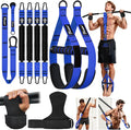 Upgraded Pull Up Assistance Bands, Heavy Duty Resistance Bands with Handles, Exercise Band with Door Anchor, Adjustable Workout Band Set for Pull Up Bar, Full Body Strength&Muscle Training, Home Gym