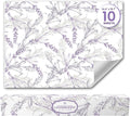 Lavender Scented Drawer Liners for Dresser Drawers (10 Large Sheets, 19.7" x 14.4") - Non Adhesive Drawer Paper Liner for Bedroom Dresser & Closet Shelves by Linda’s Essentials