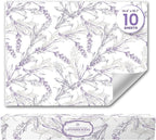 Lavender Scented Drawer Liners for Dresser Drawers (10 Large Sheets, 19.7" x 14.4") - Non Adhesive Drawer Paper Liner for Bedroom Dresser & Closet Shelves by Linda’s Essentials