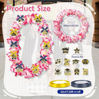 Leis for Graduation 2026, Artificial Flower Wreath with Cards Graduation Lays Gifts, Congrats Grad for High School