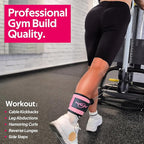 WALITO Ankle Resistance Bands with Cuffs, Exercise Bands for Legs and Butt, Booty Workout Equipment for Kickbacks and Hip Fitness Training