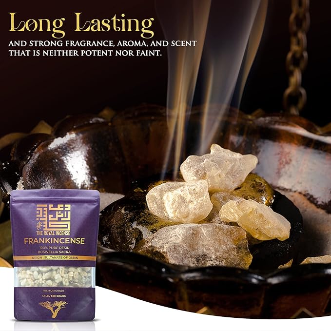 Frankincense Resins | Boswellia Sacra Frankincense Incense |Chruch Incense Olibanum Gum Bulk |Luban 100 Grams (3.5 Ounce)