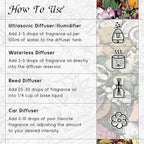 HIQILI Beautiful Life Diffuser Oil, Water Soluble Fragrance Oil for Home, Relaxing Floral Scent for Ultrasonic & Reed Diffusers - 3.38 Fl Oz
