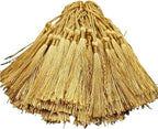 Tassels for Decoration 13cm/5 Inch Silky Floss Bookmark Tassels Hanging Rope for Jewelry Making DIY Craft Accessory(Earth Yellow)