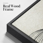 Framed Black and Beige Abstract Wall Art, 3 Piece Modern Canvas Prints Paintings Artwork for Walls, Minimalist Abstract Line Pictures for Living Room Dining Room Bedroom Office Wall Decor 16x24 In
