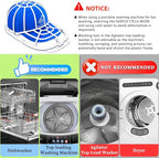 Eiito Hat Washer for Washing Machine, Hat Washer Cage, Hats Cleaner for Baseball Caps 2 Pack 2 Sizes Fit for Adult and Kid's Baseball Caps, White