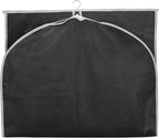 Syeeiex 40" Suit Bag, Set of 5 Garment Bags for Hanging Clothes, Suit Bags for Closet Storage, Garment Bags for Storage Suits,T-shirts, Jackets and Coats(Black & Grey)