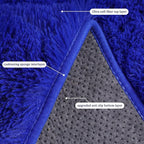 Rugs for Living Room 8x10, Soft Shaggy Modern Shag Area Rug for Bedroom, Upgrade Non-Slip Plush Fluffy Carpet for Kids Boys Girls Room Home Decor Aesthetic, Royal Blue