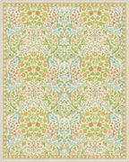 Moynesa Floral Washable Rugs, 8x10 Area Rug for Living Room, Soft Large Boho Bedroom Rugs, Flower Non Slip Ultra Thin Botanical Carpet for Dining Room Nursery Office, Spring