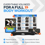 Pull Up Assistance Resistance Bands - Long Loop Power Bands for Men and Women - Strength Power Flexibility Training at Home & Gym - Ebooks & Workout Chart Included by Iron Core Fitness